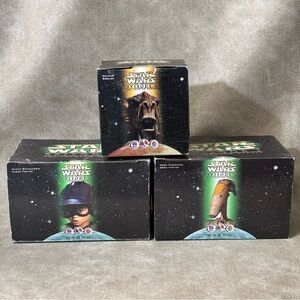Lot of (3) 1999 Star Wars Phantom Menace KFC Toys - Never Opened!
